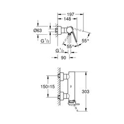 Grohe Plus Einhand-Brausebatterie 1/2" 33577AL3... GROHE-33577AL3 4005176585685 (Abb. 1)