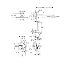 Grohe SmartControl Duschsystem Unterputz chrom 34709000... GROHE-34709000 4005176413803 (Abb. 1)