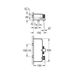 Grohe Grohtherm SmartControl Thermostat-Wannenbatterie 1/2" chrom 34718000... GROHE-34718000 4005176457647 (Abb. 1)