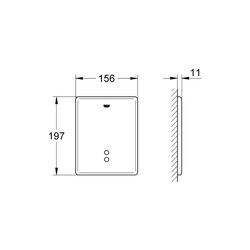 Grohe Tectron Skate Infrarot-Elektronik für Urinal edelstahl 37749SD0... GROHE-37749SD0 4005176228681 (Abb. 1)