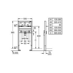 Grohe Rapid SL Element für Waschtisch für Einlochbatterie 38541000... GROHE-38541000 4005176291234 (Abb. 1)