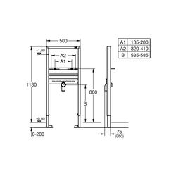 Grohe Rapid SL Element für Waschtisch für Einlochbatterie 38557001... GROHE-38557001 4005176863783 (Abb. 1)