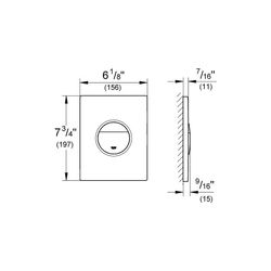 Grohe Nova Cosmopolitan Abdeckplatte mattchrom 38765P00... GROHE-38765P00 4005176846847 (Abb. 1)