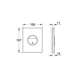 Grohe Nova Cosmopolitan Abdeckplatte mattchrom 38765P00... GROHE-38765P00 4005176846847 (Abb. 1)