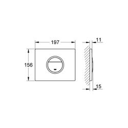 Grohe Nova Cosmopolitan Light Abdeckplatte chrom 38809000... GROHE-38809000 4005176864681 (Abb. 1)