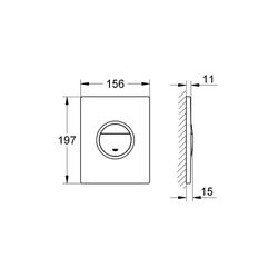 Grohe Nova Cosmopolitan Light Abdeckplatte chrom 38809000... GROHE-38809000 4005176864681 (Abb. 1)