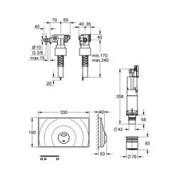 Grohe Umrüstset chrom 38815000 4005176866555... GROHE-38815000 4005176866555 (Abb. 1)