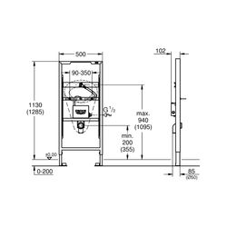 Grohe Rapid SL Element für Urinal mit Temperatursensor 39376000... GROHE-39376000 4005176342998 (Abb. 1)