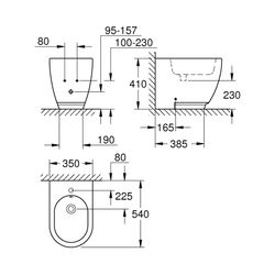 Grohe Essence Standbidet alpinweiß 3957500H... GROHE-3957500H 4005176485817 (Abb. 1)