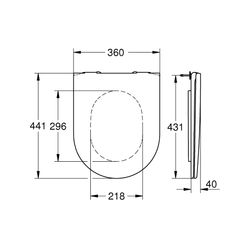 Grohe Essence WC-Sitz mit Soft Close alpinweiß 39577000... GROHE-39577000 4005176485138 (Abb. 1)