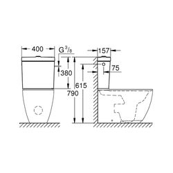 Grohe Essence Aufsatzspülkasten alpinweiß 39578000... GROHE-39578000 4005176485145 (Abb. 1)