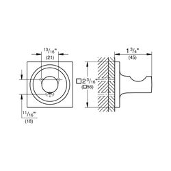 Grohe Allure Bademantelhaken chrom 40284001... GROHE-40284001 4005176531941 (Abb. 1)