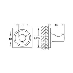 Grohe Allure Bademantelhaken warm sunset gebürstet 40284DL1... GROHE-40284DL1 4005176532009 (Abb. 1)