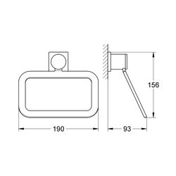 Grohe Allure Handtuchring chrom 40339000 aus Metall, verdeckte Befestigung... GROHE-40339000 4005176824111 (Abb. 1)