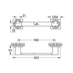 Grohe Allure Badetuchhalter hard graphite 40341A01... GROHE-40341A01 4005176531811 (Abb. 1)