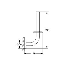 Grohe Essentials Reservepapierhalter hard graphite 40385A01... GROHE-40385A01 4005176429606 (Abb. 1)