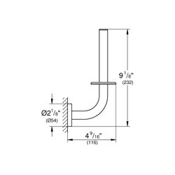 Grohe Essentials Reservepapierhalter hard graphite 40385A01... GROHE-40385A01 4005176429606 (Abb. 1)