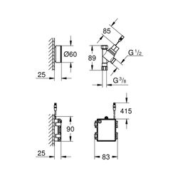 Grohe Switch Batteriebetriebenes Absperrventil für Geschirrspüler 40402000... GROHE-40402000 4005176633874 (Abb. 1)