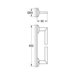 Grohe Allure Brilliant Badetuchhalter chrom 40497000... GROHE-40497000 4005176899294 (Abb. 1)