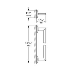 Grohe Allure Brilliant Badetuchhalter chrom 40497000... GROHE-40497000 4005176899294 (Abb. 1)