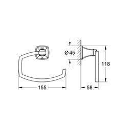 Grohe Grandera WC-Papierhalter chrom/gold 40625IG0... GROHE-40625IG0 4005176927713 (Abb. 1)