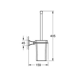 Grohe Grandera Toilettenbürstengarnitur chrom 40632000... GROHE-40632000 4005176928017 (Abb. 1)