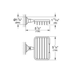 Grohe Essentials Authentic Ablagekorb nickel gebürstet 40659EN1... GROHE-40659EN1 4005176324284 (Abb. 1)