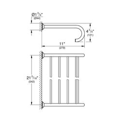 Grohe Essentials Authentic Multi-Badetuchhalter nickel gebürstet 40660EN1... GROHE-40660EN1 4005176324277 (Abb. 1)