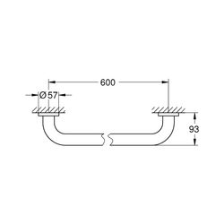 Grohe Essentials Wannengriff chrom 40794001... GROHE-40794001 4005176327605 (Abb. 1)