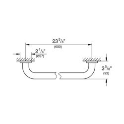 Grohe Essentials Wannengriff chrom 40794001... GROHE-40794001 4005176327605 (Abb. 1)