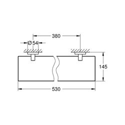 Grohe Essentials Glasablage supersteel 40799DC1... GROHE-40799DC1 4005176413216 (Abb. 1)