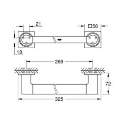 Grohe Allure Wannengriff hard graphite 40955A01... GROHE-40955A01 4005176531910 (Abb. 1)