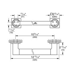 Grohe Allure Wannengriff hard graphite 40955A01... GROHE-40955A01 4005176531910 (Abb. 1)