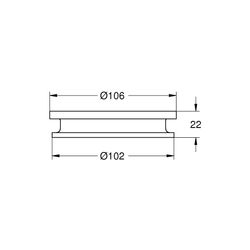 Grohe Allure Föhn-Einsatz für Allure Föhnhalter schwarz 40964001... GROHE-40964001 4005176531019 (Abb. 1)