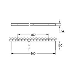 Grohe Allure Ablage warm sunset gebürstet 40965DL1... GROHE-40965DL1 4005176531187 (Abb. 1)