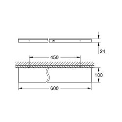 Grohe Allure Ablage warm sunset gebürstet 40965DL1... GROHE-40965DL1 4005176531187 (Abb. 1)