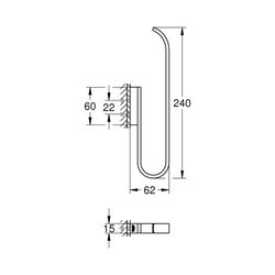 Grohe Selection Reserve-Toilettenpapierhalter (2 Rollen) nickel poliert 41067BE0... GROHE-41067BE0 4005176578212 (Abb. 1)