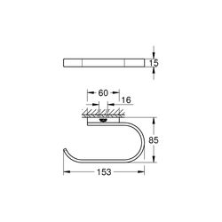 Grohe Selection WC-Papierhalter supersteel 41068DC0... GROHE-41068DC0 4005176578311 (Abb. 1)