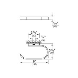 Grohe Selection WC-Papierhalter supersteel 41068DC0... GROHE-41068DC0 4005176578311 (Abb. 1)