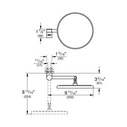 Grohe Selection Kosmetikspiegel nickel poliert 41077BE0... GROHE-41077BE0 4005176578656 (Abb. 1)