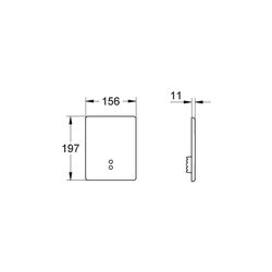 Grohe Tectron Skate Abdeckplatte chrom 42191000... GROHE-42191000 4005176283567 (Abb. 1)