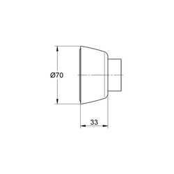 Grohe Wandrosette konisch, für Eichelberg Einhandmischer und Thermostate, chrom... GROHE-44042326 4037876024607 (Abb. 1)