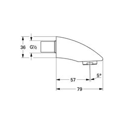 Grohe Auslaufbrause chrom 46231000 4005176093326... GROHE-46231000 4005176093326 (Abb. 1)