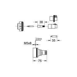 Grohe Verlängerungsset 275 mm 47780000 4005176836541... GROHE-47780000 4005176836541 (Abb. 1)