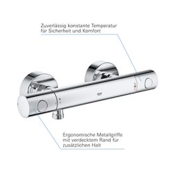 GROHE Precision Get Thermostat-Brausebatterie 1/2" chrom QuickFix 34773000... GROHE-34773000 4005176612909 (Abb. 1)