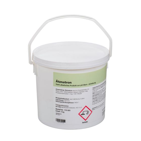 Grünbeck Ätznatron schuppenförmig, Gebinde 5kg, 170005