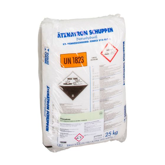 Grünbeck Ätznatron schuppenförmig, Gebinde 25kg, 170055