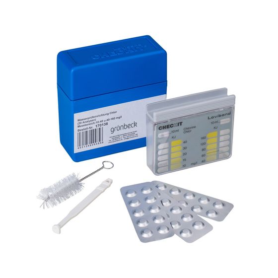 Grünbeck Wasserprüfeinrichtung Chlor Messbereich 10-40mg/l und 40-160mg/l