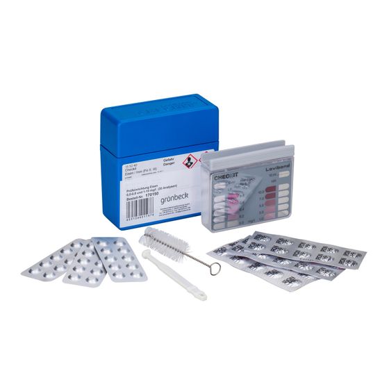 Grünbeck Wasserprüfeinrichtung Eisen 0,0-0,8mg/l und 1-10mg/l