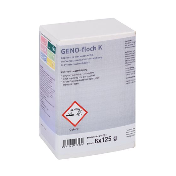 Grünbeck GENO-flock K 125g pro Kartusche, 8 Kartuschen im Karton